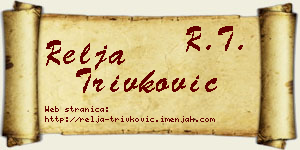 Relja Trivković vizit kartica